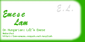 emese lam business card